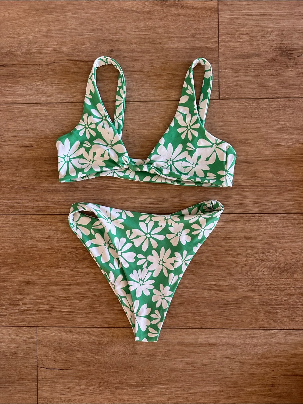 Skatie Georgia Print Floral Bikini Set Sz M